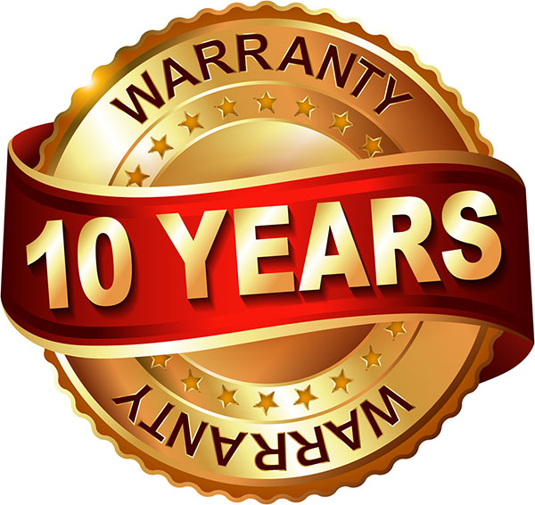 10 Year Warranty